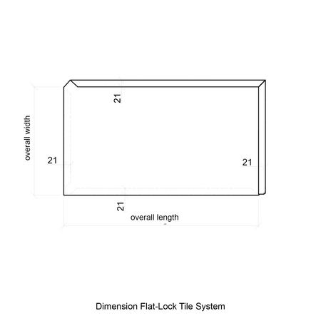 flat lock tiles measures drawing